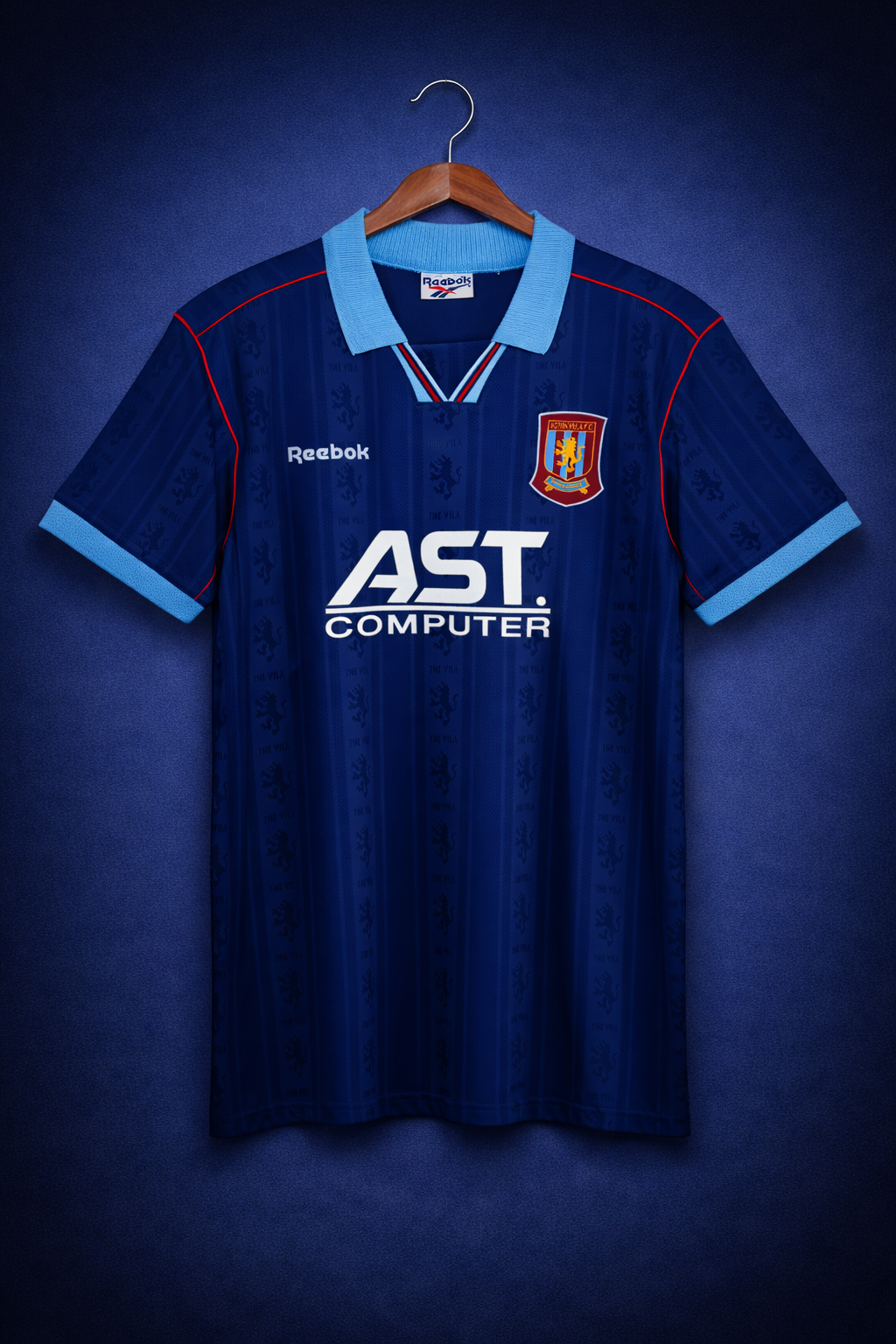 Camiseta réplica retro de Aston Vila  temporada 95-96 visitante