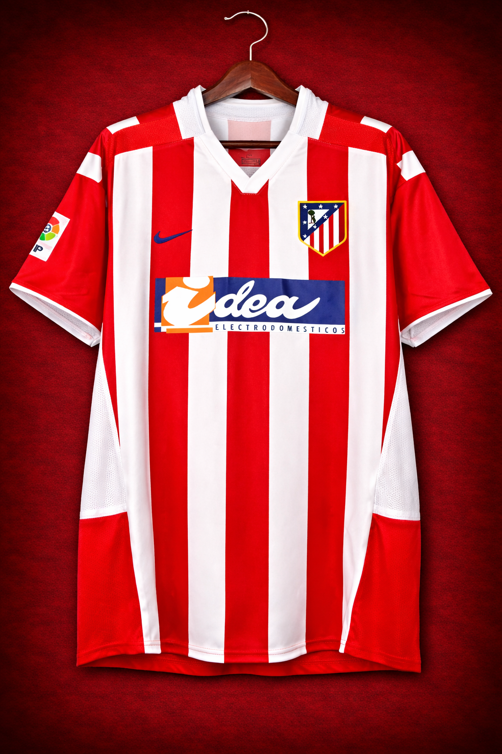 Camiseta réplica retro de Atlético de Madrid temporada 02-03