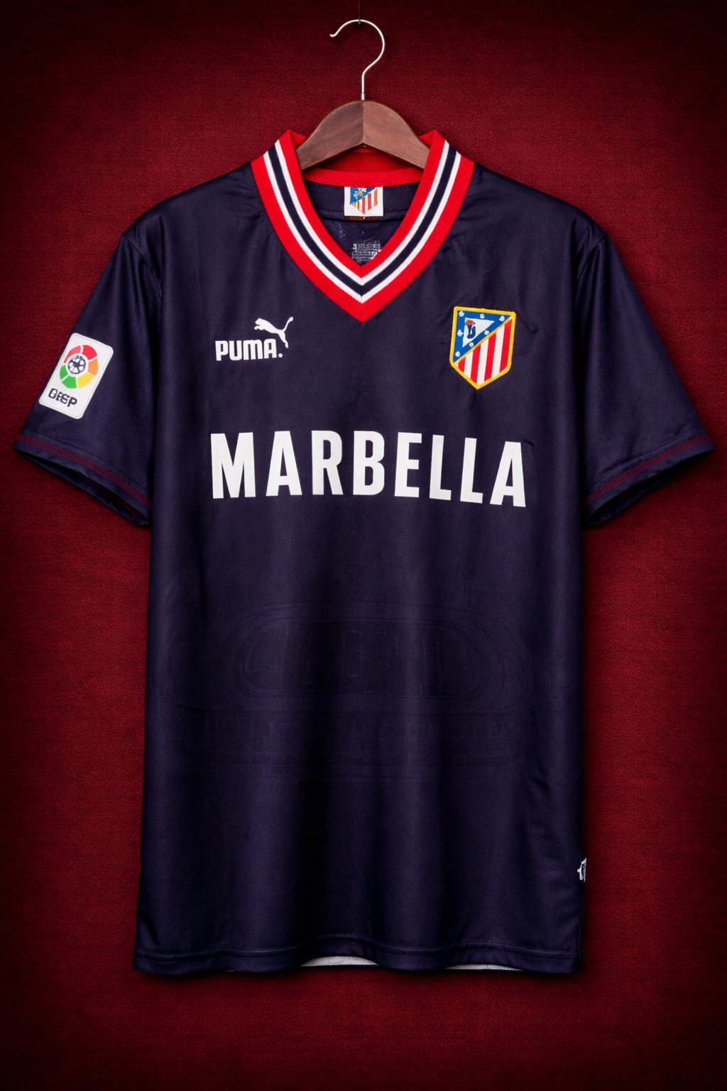 Camiseta réplica retro de Atlético de Madrid temporada 95-96