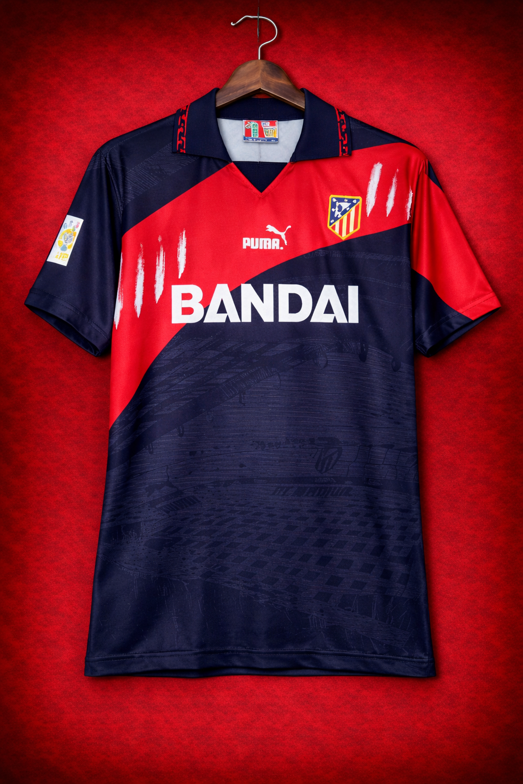 Camiseta réplica retro de Atlético de Madrid temporada 96-97 tercera