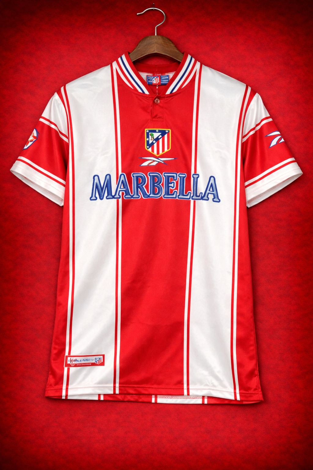 Camiseta réplica retro de Atlético de Madrid temporada 99-00