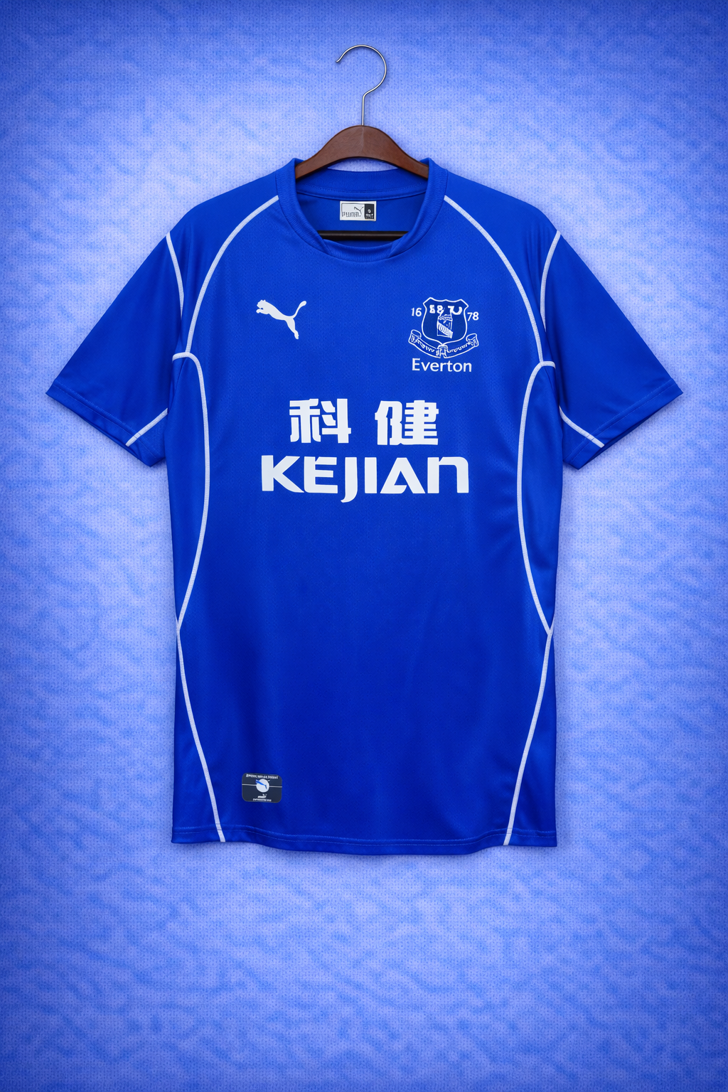 Camiseta réplica retro de Everton temporada 02-03