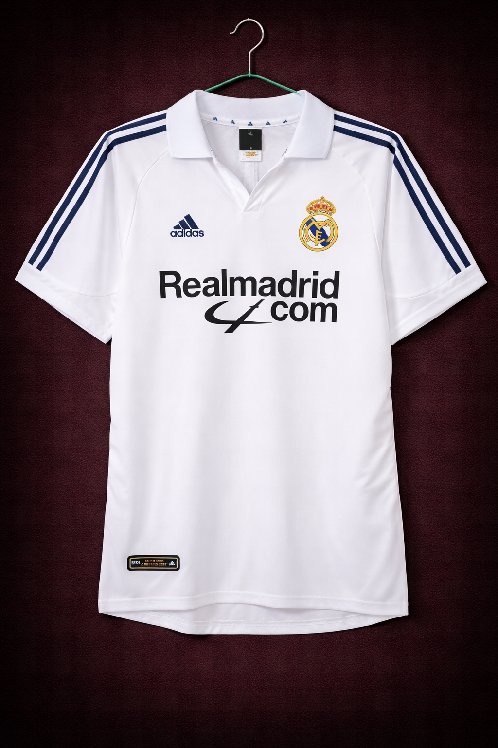 Camiseta réplica retro de Real Madrid temporada 01-02 LOCAL