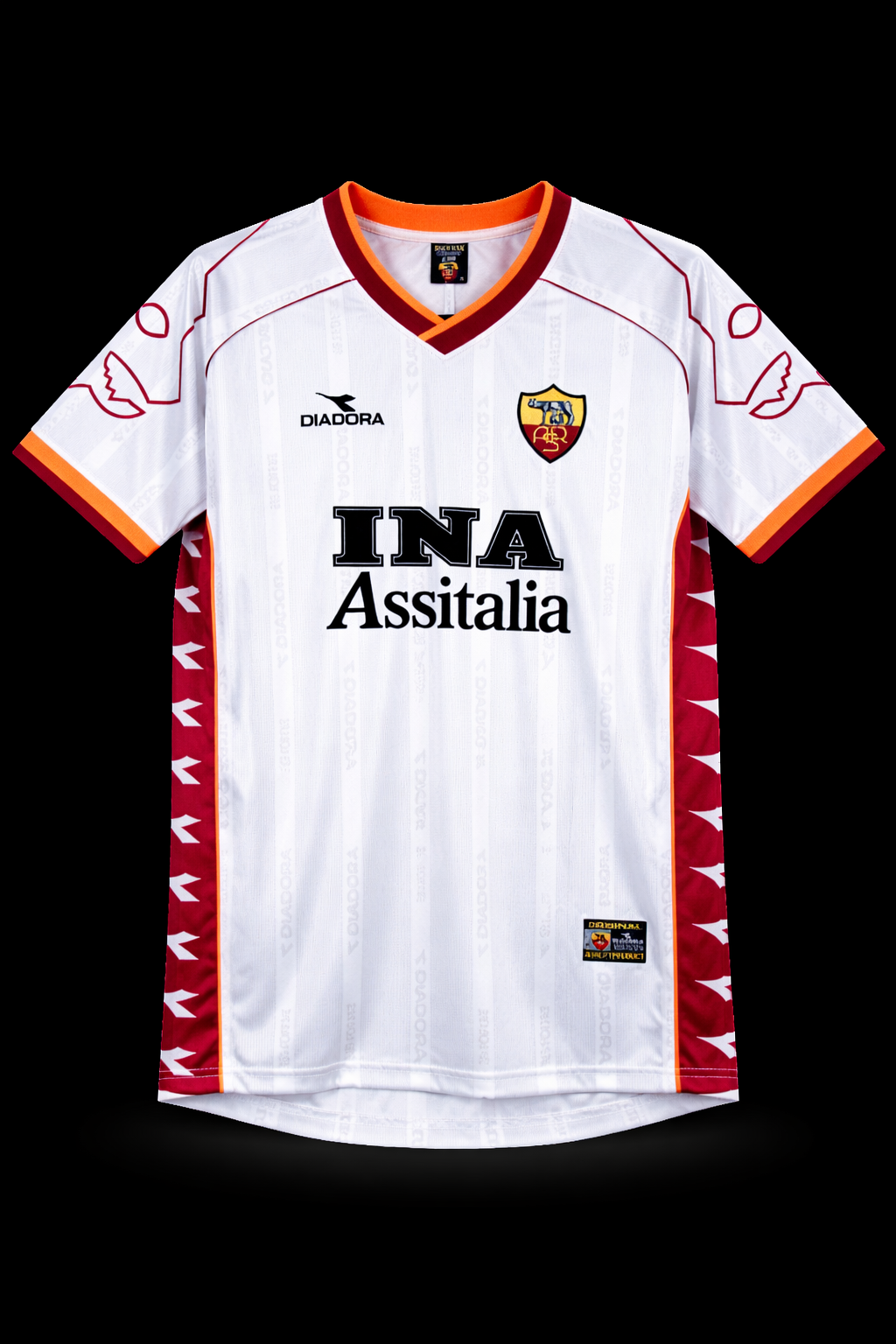 Camiseta réplica retro de Roma temporada 99-10